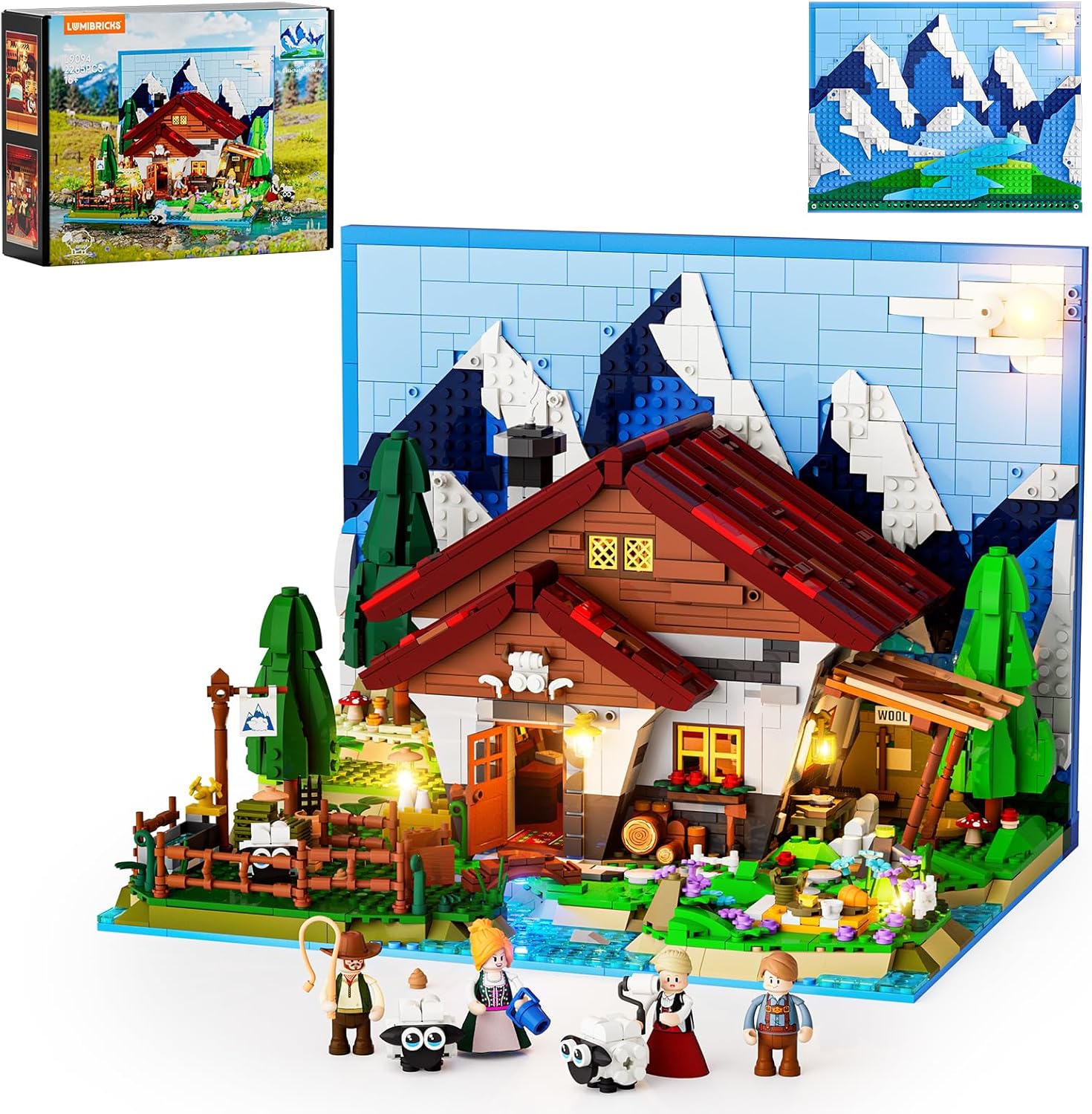 Schäferhütte in den Alpen