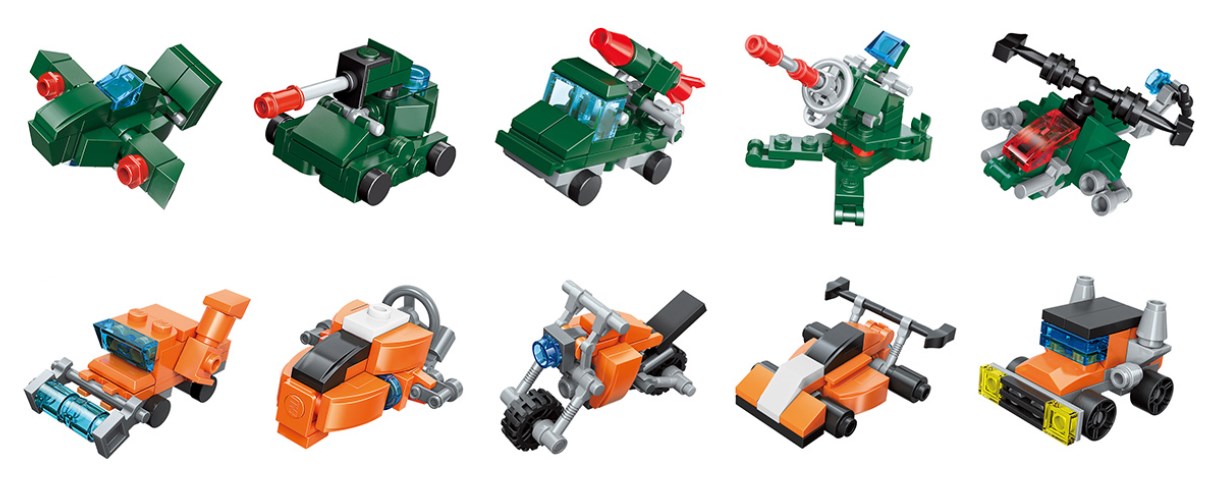 10 Mini Sets je 3-in-1 City Guard 10 Mini Sets je 3-in-1 City Guard