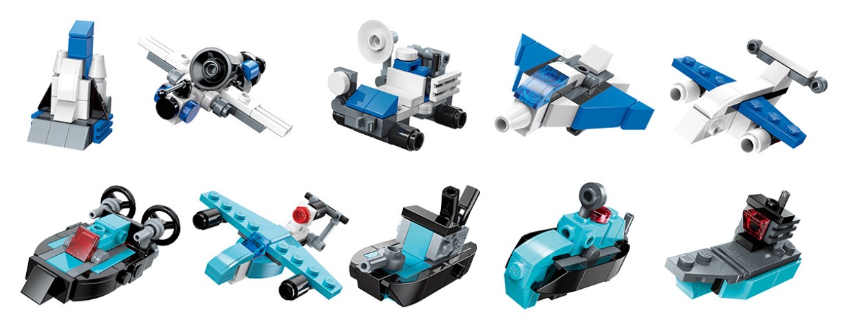 10 Mini Sets je 3in1 Weltraum-Expedition 10 Mini Sets je 3in1 Weltraum-Expedition