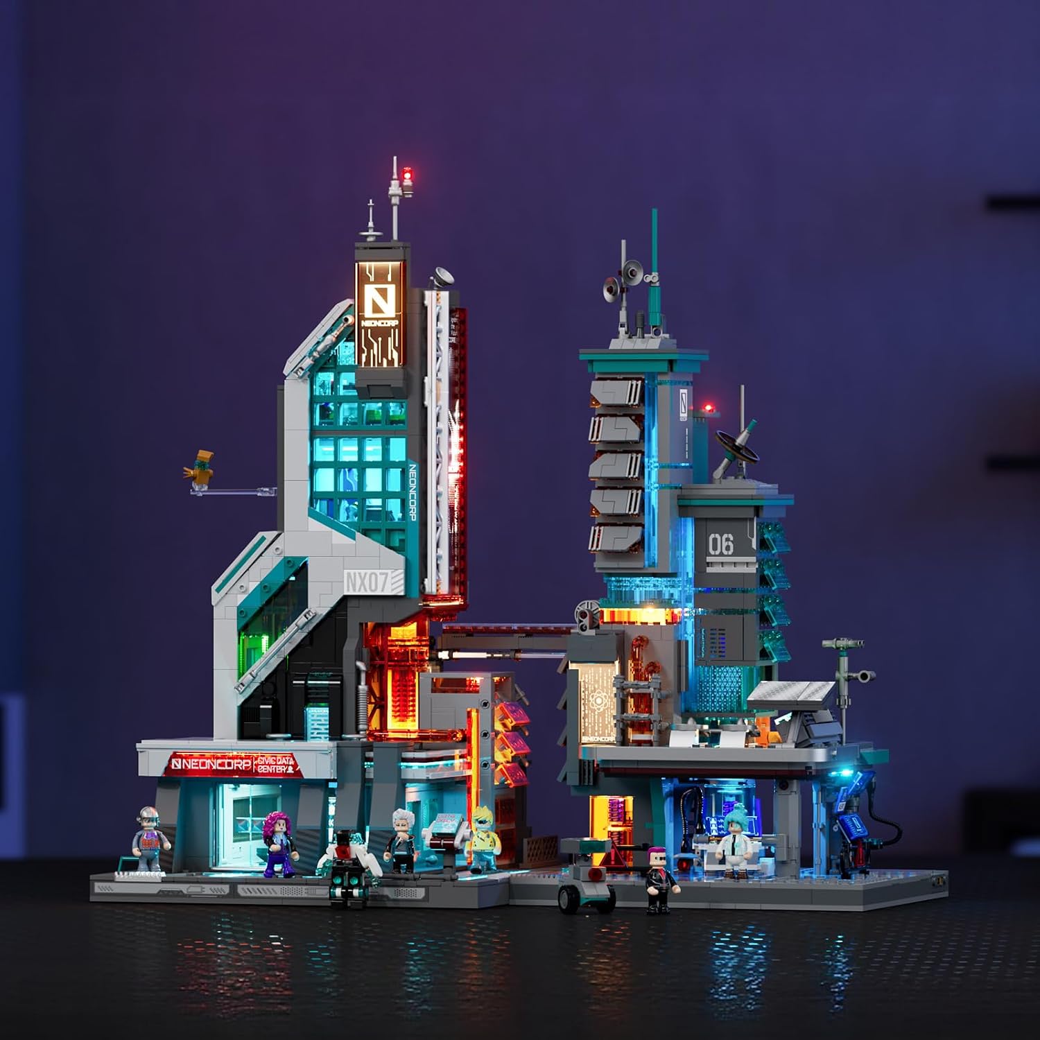 Neon Tech Tower