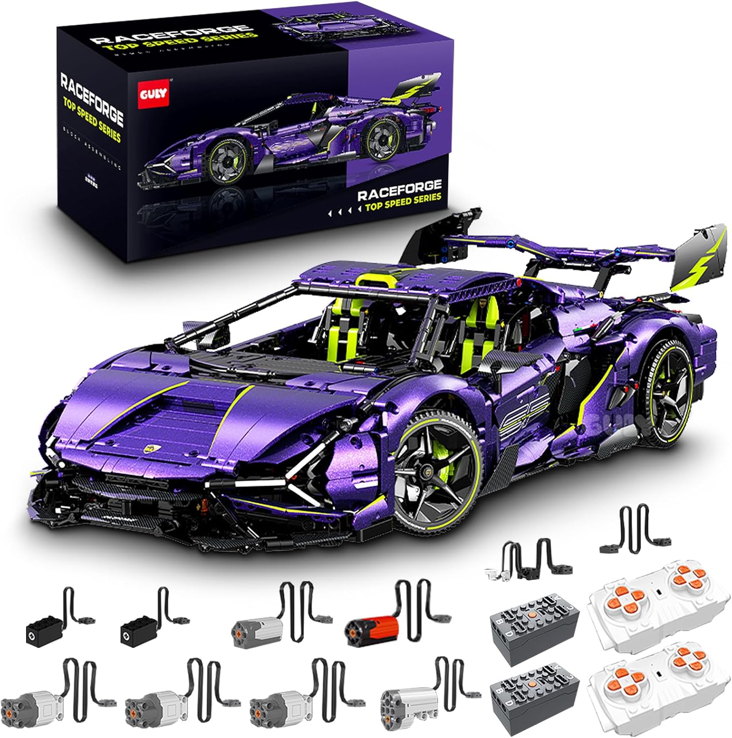Raceforge Electroplating Purple Sports Car
